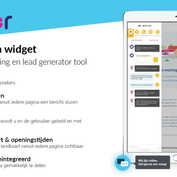 Pyber CRM - call to action widget - chat widget banner