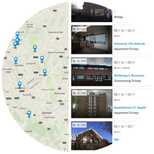 Pyber CRM - makelaars websites zoeken via google maps