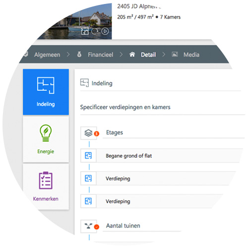 Pyber CRM - woonaanbod wizard